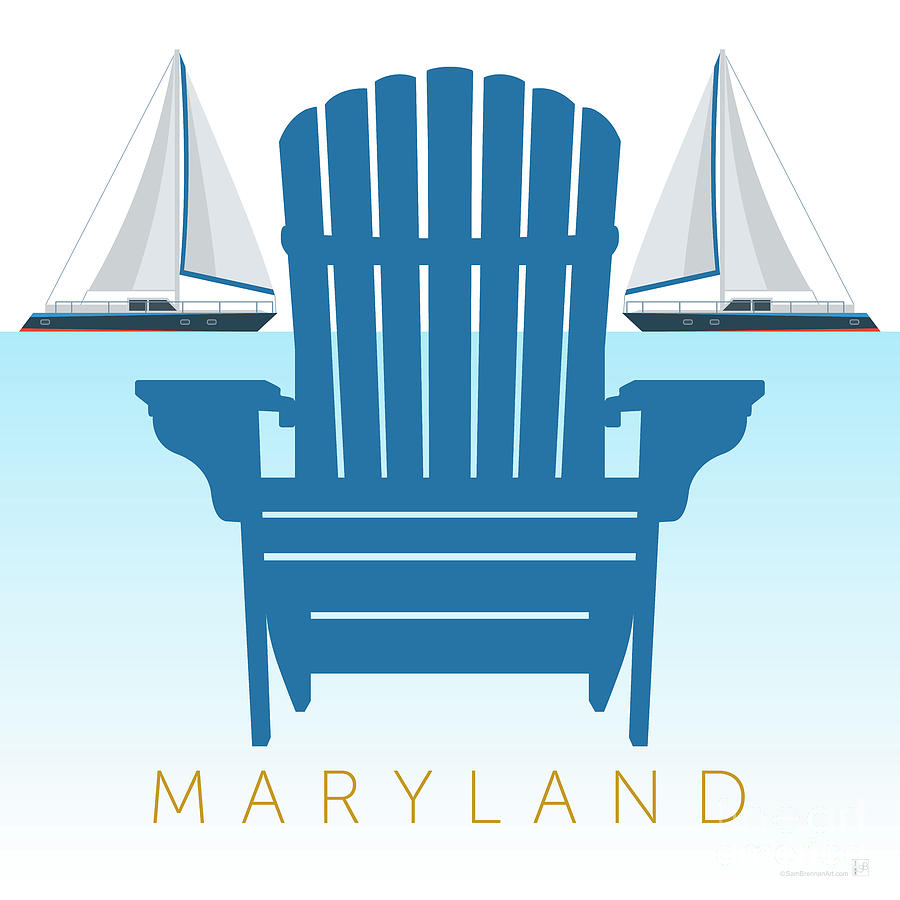 Maryland Digital Art - Maryland by Sam Brennan