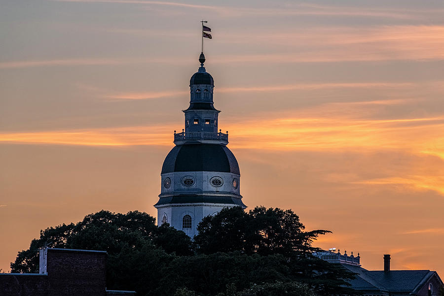 Maryland State House 1 Photograph by Robert Fawcett