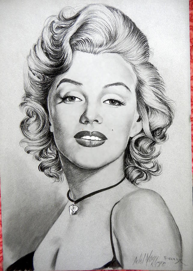 Marylin Monroe Drawing by Adel Nagi - Fine Art America