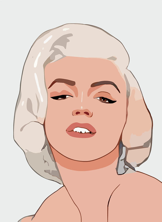 Marylin Monroe Cartoon Portrait 1 Digital Art by Ahmad Nusyirwan | Fine ...