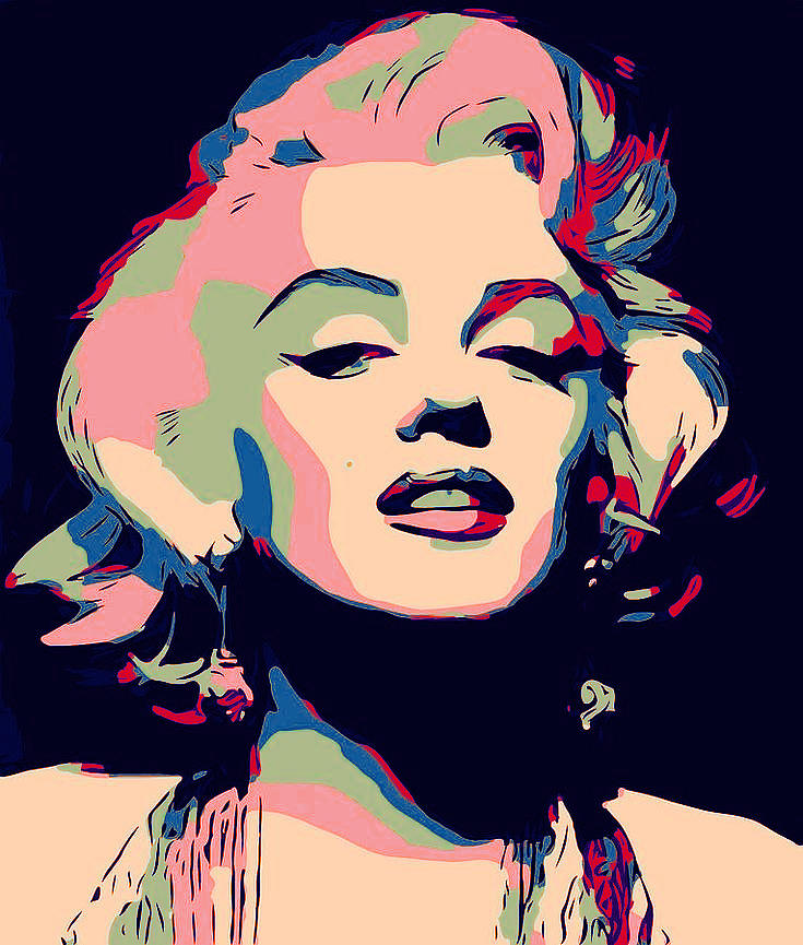 Marylin Pop Art Digital Art by Francesca Rocelli - Fine Art America