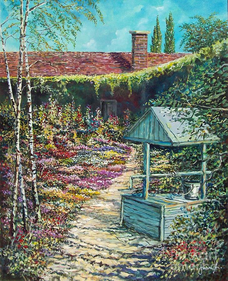Marys Garden Painting by Sinisa Saratlic