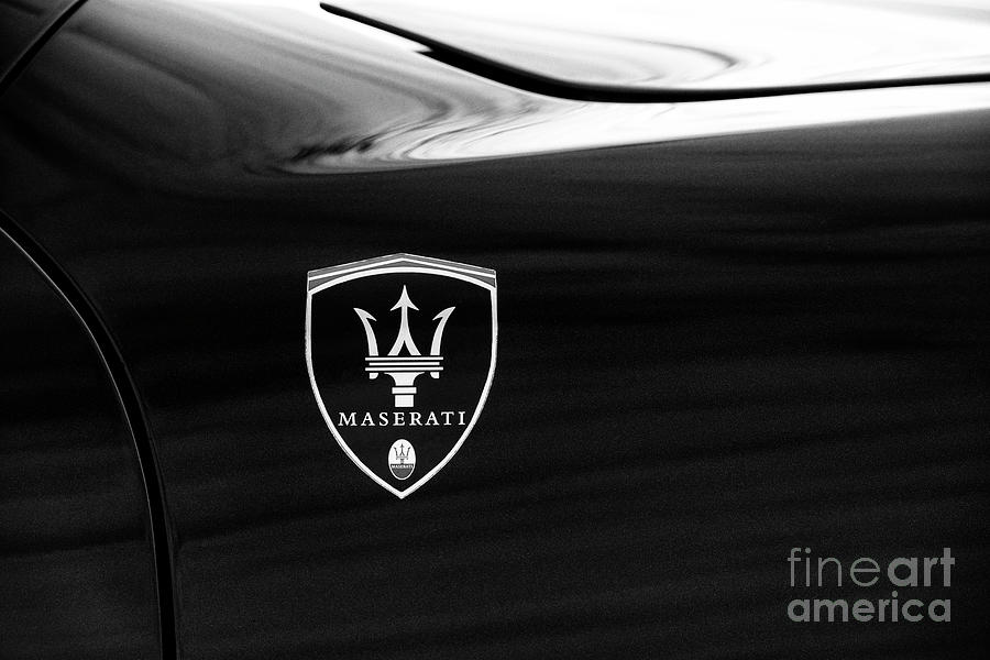 Maserati Monochrome Photograph by Tim Gainey