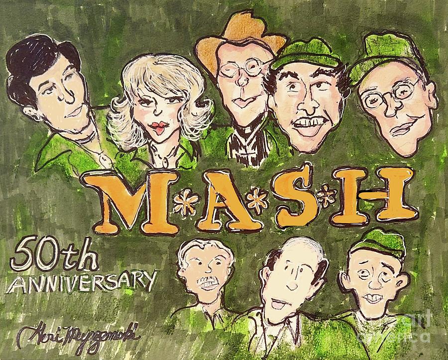 MASH 50th Anniversary Mixed Media by Geraldine Myszenski Pixels