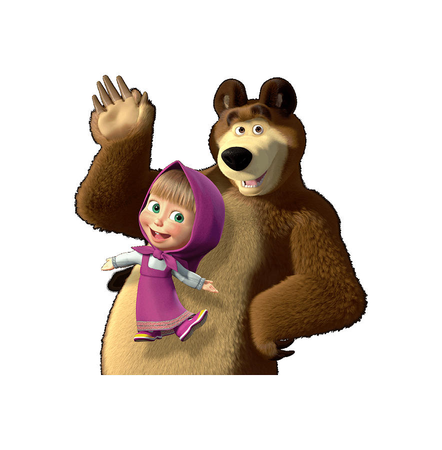 Masha And The Bear Digital Art by Johnla Tiolais - Fine Art America