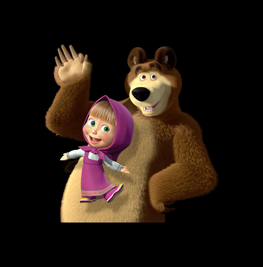 Masha And The Bear Digital Art by Kenishalifahrd Brainny - Fine Art America