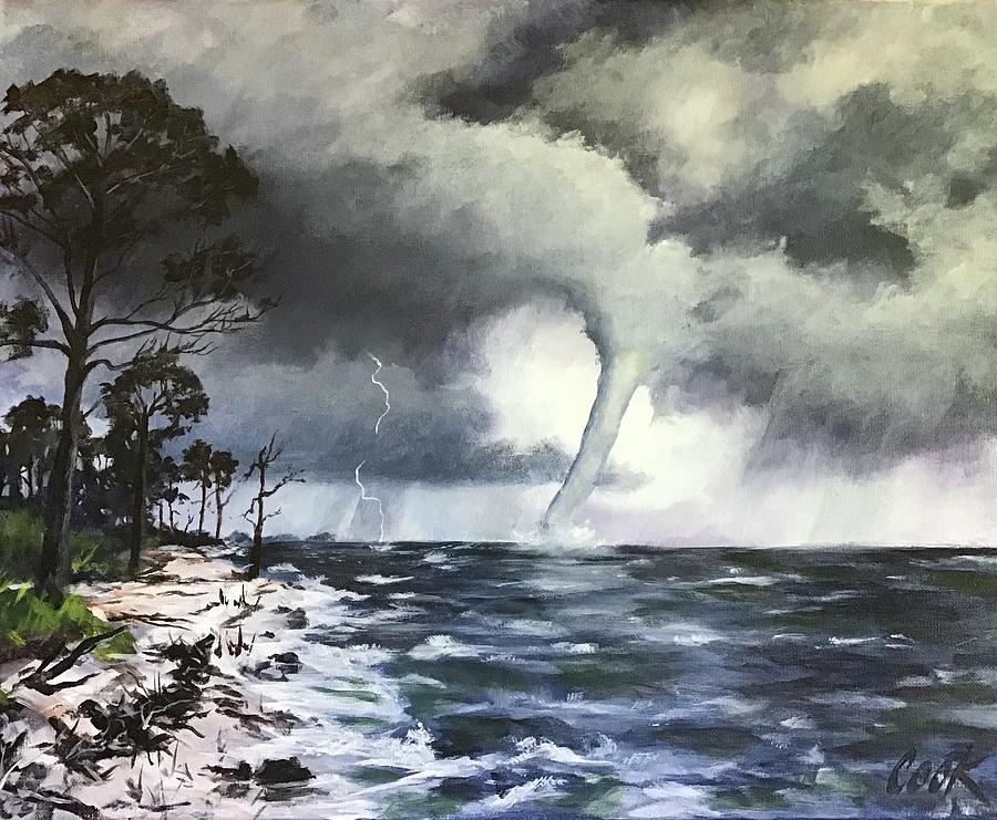 Mashes Waterspout Painting by Michael Cook