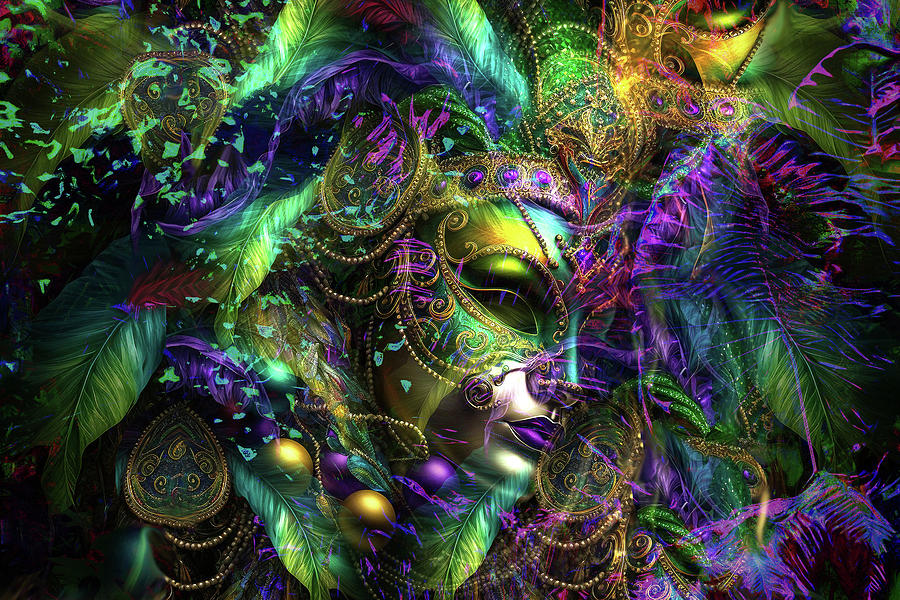 Mask Fantasia 2 Digital Art by Lisa Yount