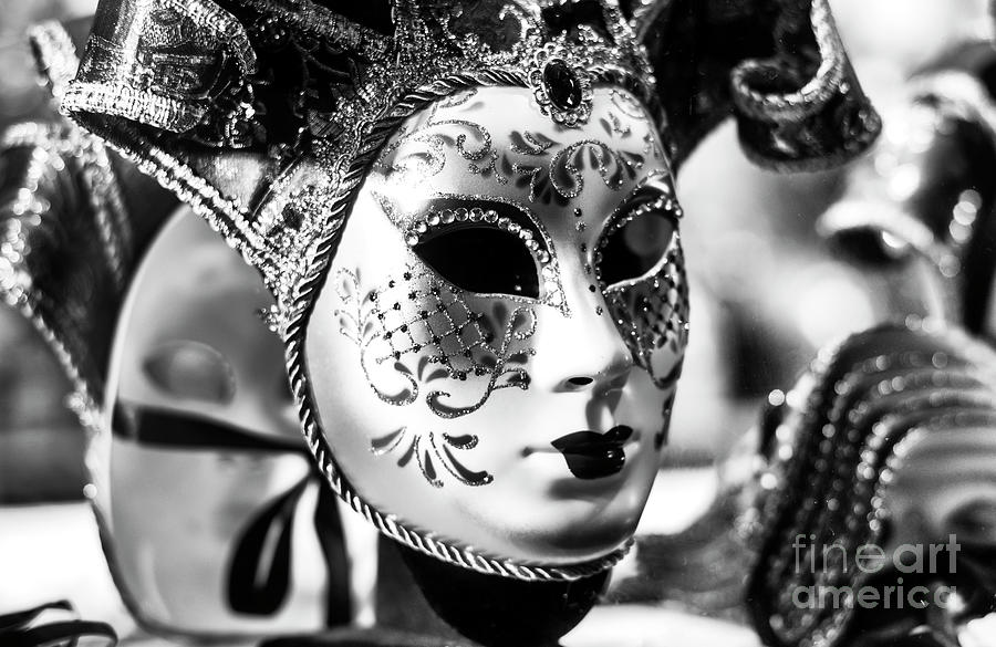 A Mask for Carnival in Venice Photograph by John Rizzuto