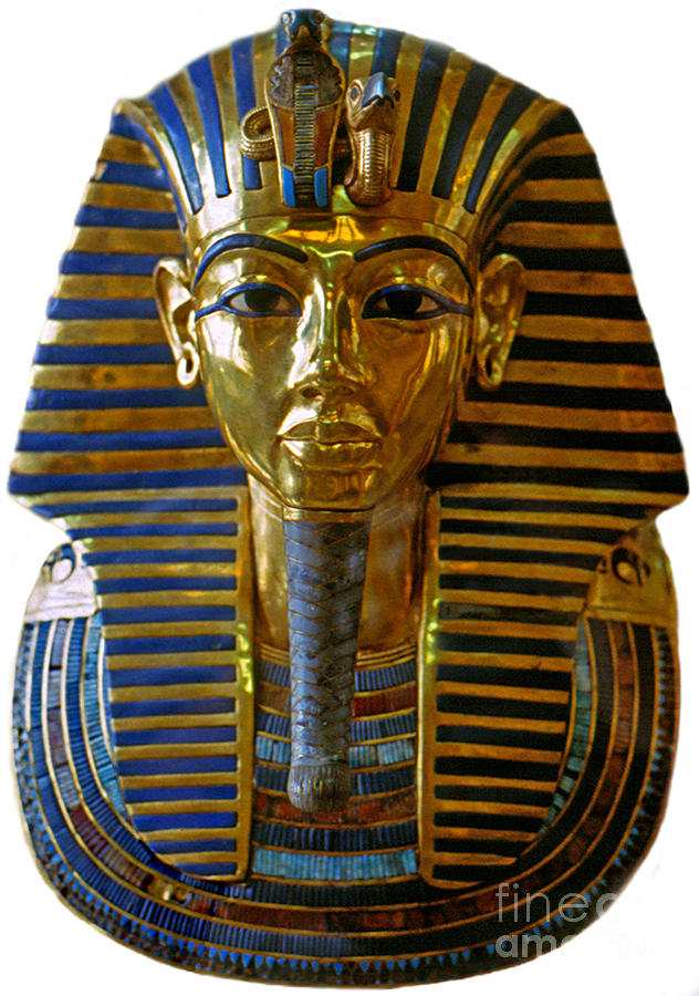 Mask of the Egyptian pharaoh Tutankhamen Photograph by Egyptian School