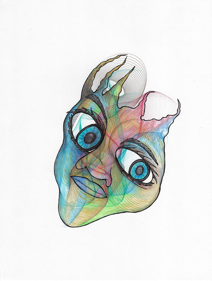 Mask Mixed Media by Teresamarie Yawn