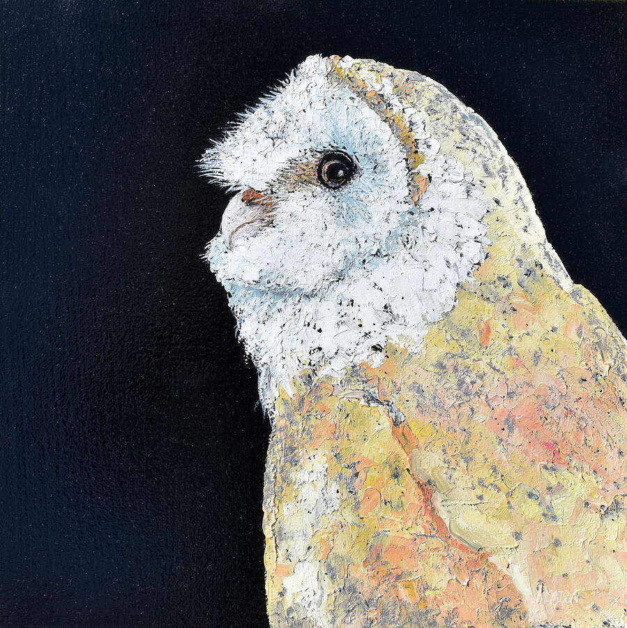 Masked owl painting 2 Painting by Jan Matson Masked owl painting 2 Painting by Jan Matson