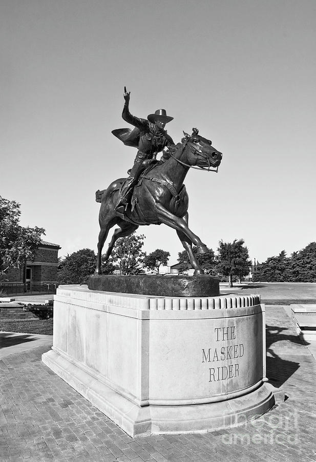 Texas Tech Photograph - Masked Rider by Mae Wertz