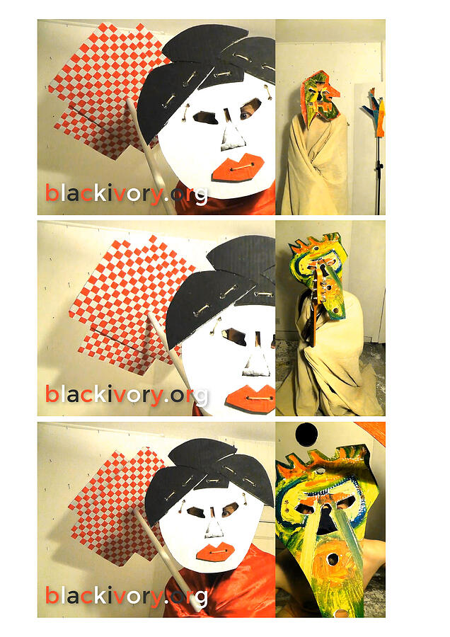 Masks by Edgeworth Johnstone Book Page 26 Digital Art by Edgeworth Johnstone
