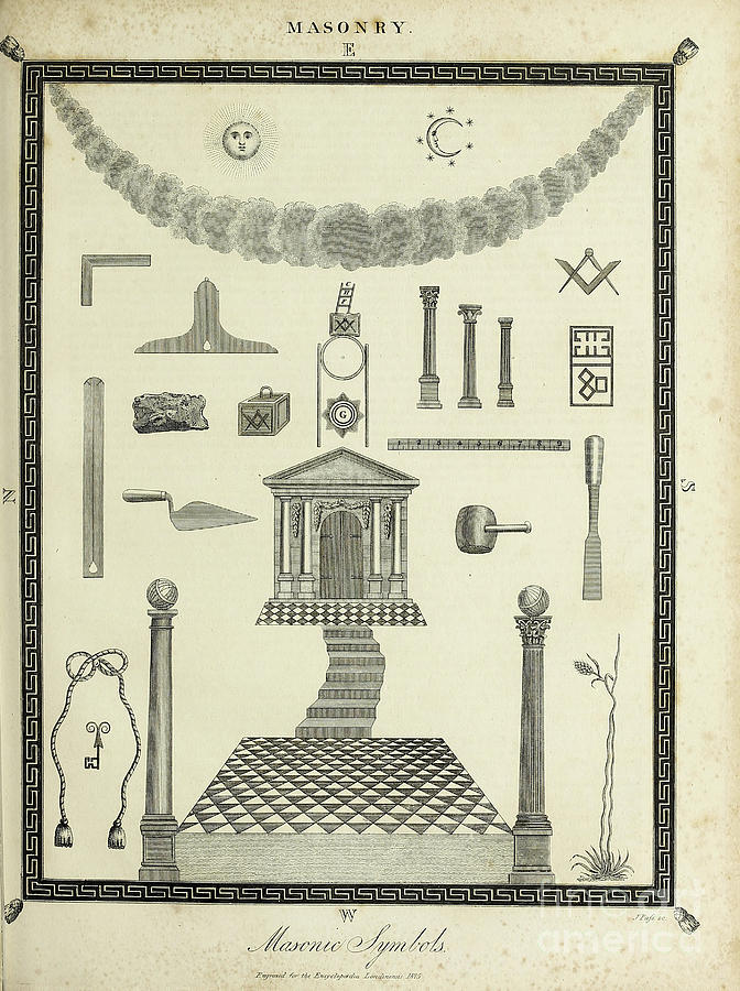 Masonic Symbols B1 Photograph By Historic Illustrations - Fine Art America