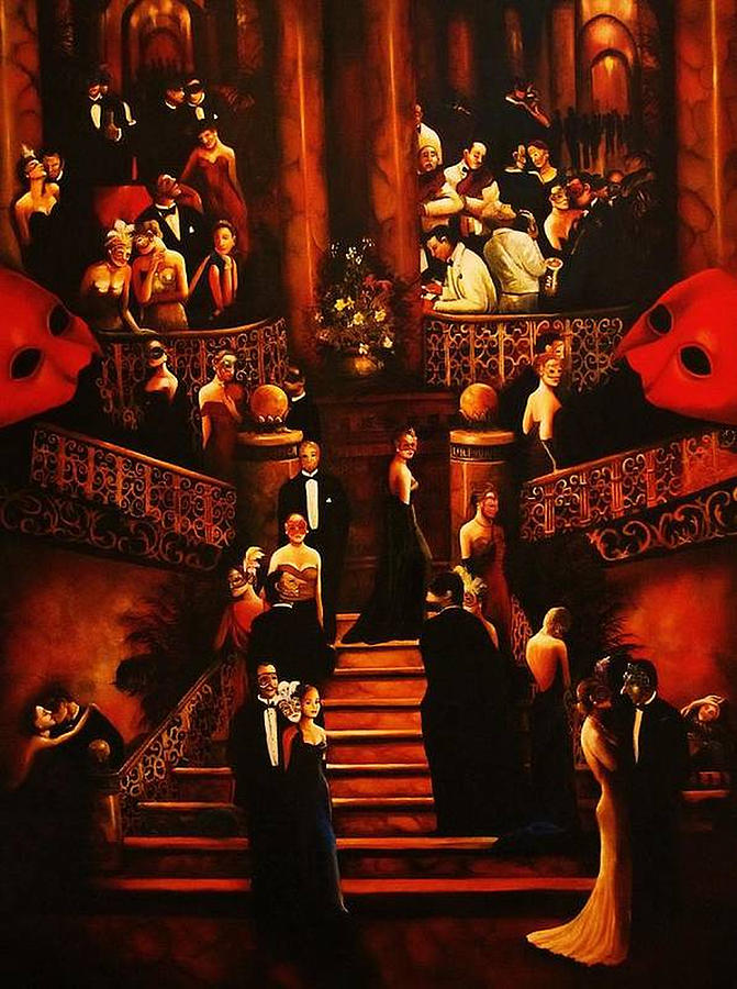  Masquerade Ball Painting by Dalgis Edelson