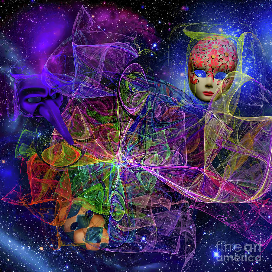 Fantasy Digital Art - Masquerade Ball by Olga Hamilton