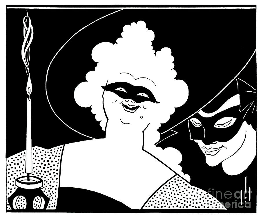 Masquerade by Aubrey Beardsley Photograph by Jack Torcello