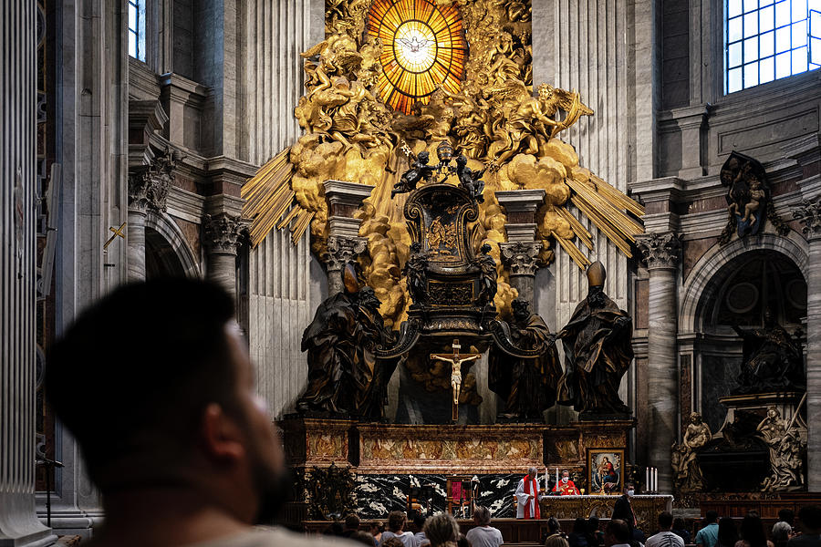 Mass Celebration At Saint Peter Basilica Photograph