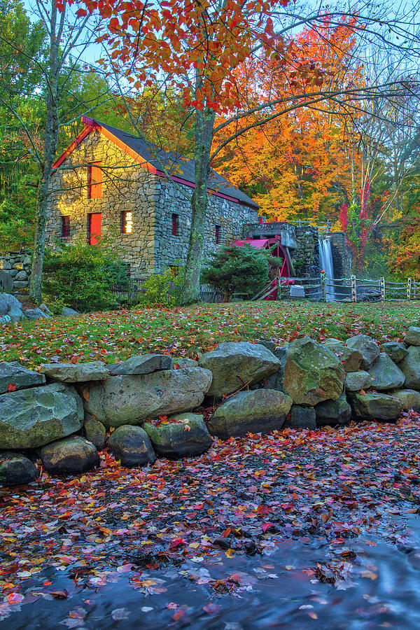 Massachusetts Fall Foliage at the Wayside Inn Historic District Photograph by Juergen Roth