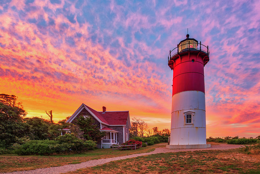 Massachusetts Lighthouse Nauset Beach Light Photograph by Juergen Roth