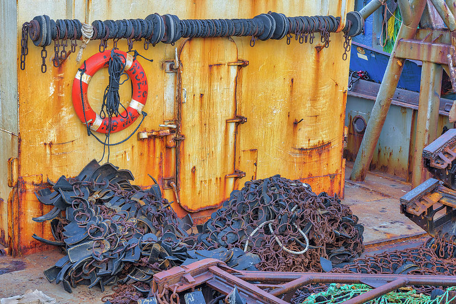 Massachusetts Nautical Details at New Bedford Harbor Photograph by Juergen Roth