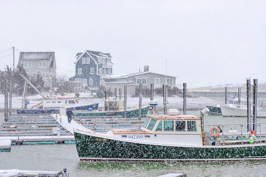 Massachusetts Winter Snowmageddon At the Marshfield Town Pier Photograph by Juergen Roth