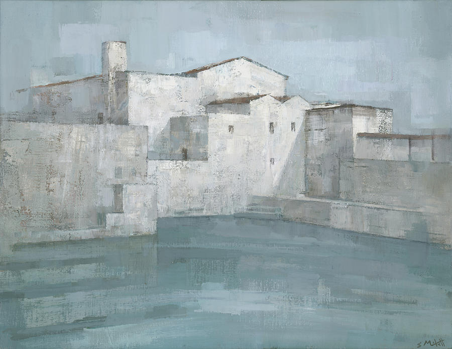 Architecture Painting - Masseria Le Carrube by Steve Mitchell