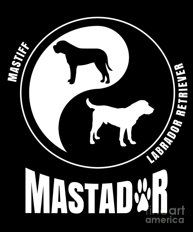 Mastador Cross Breed Dog Owners Gift Pet Mastador Digital Art by Martin Hicks