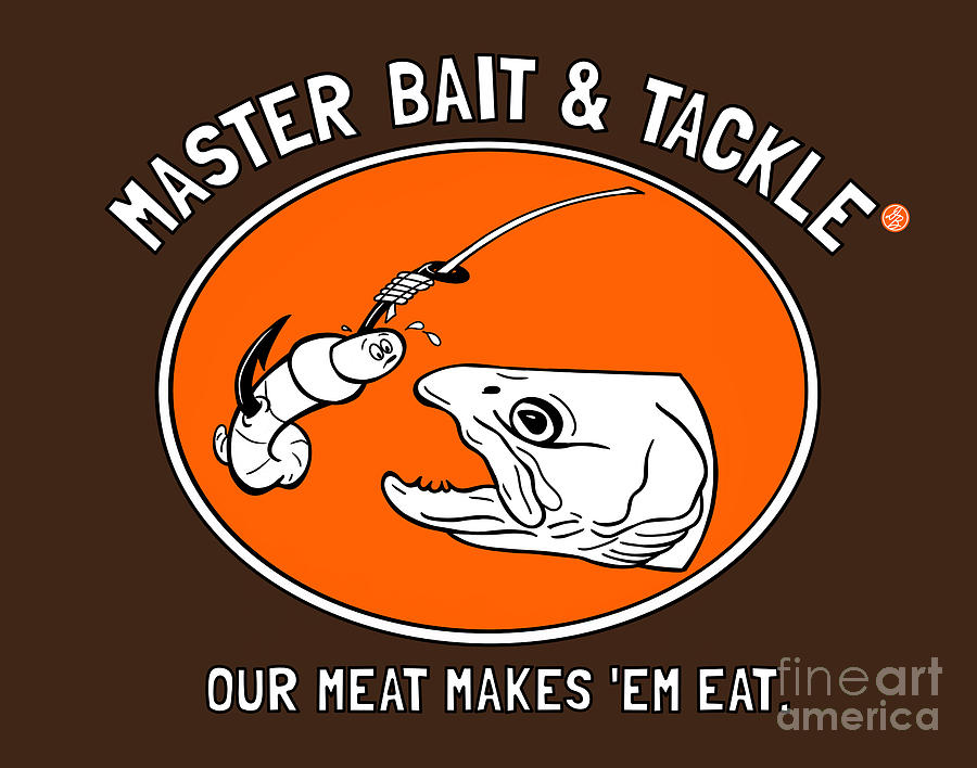 Master Bait and Tackle Decal Digital Art by David Burgess