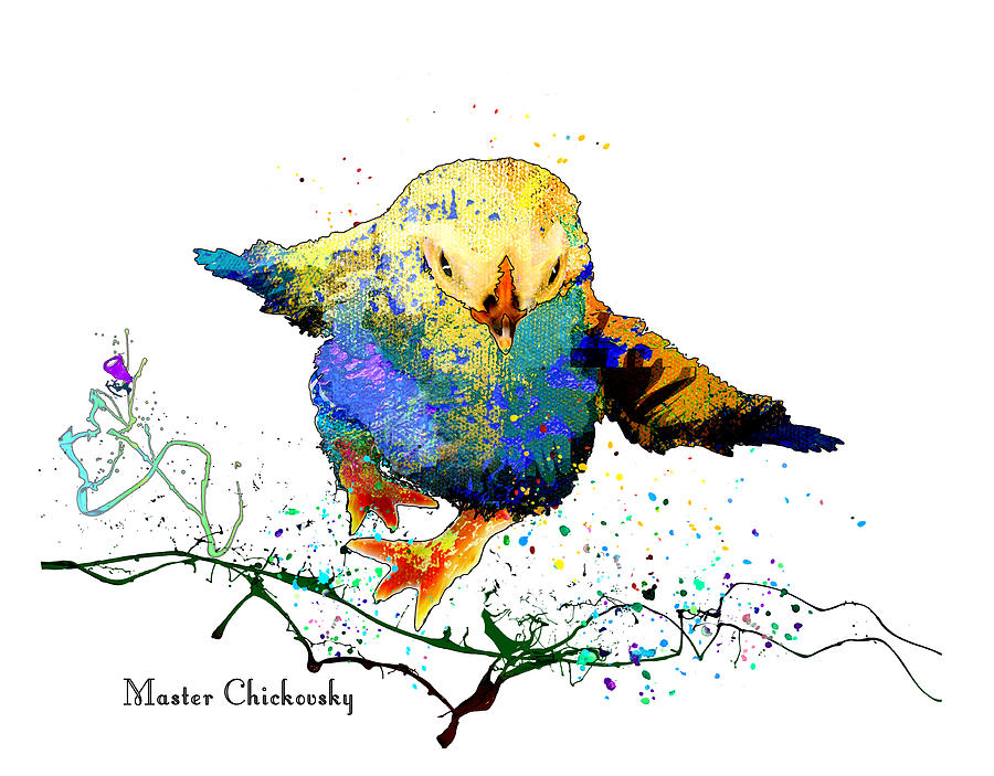 Master Chickovsky Mixed Media by Miki De Goodaboom