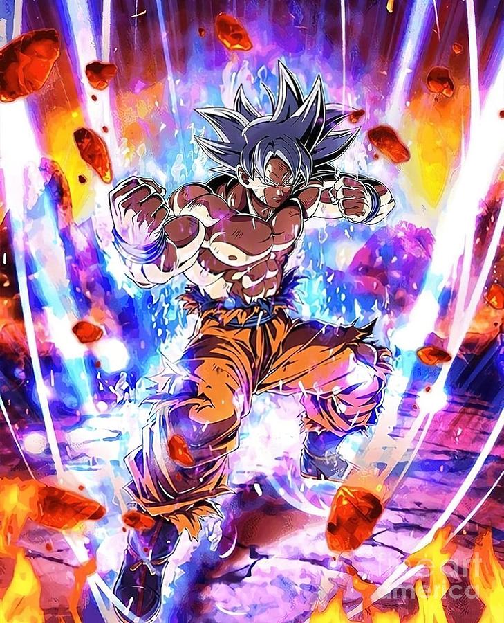 Mastered Ultra Instinct Goku Painting by Dominic Parker - Pixels