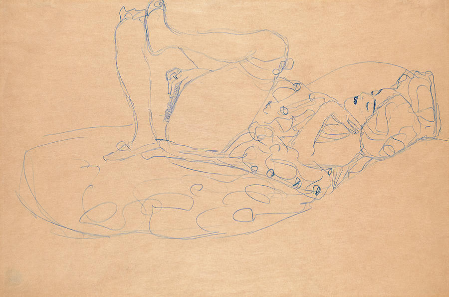 Gustav Klimt Erotic Self Pleasure Art, Lesbian Masturbation Art,  Inexpensive Art, Erotique Wall Art, Self Pleasure for Women, Nude Art 