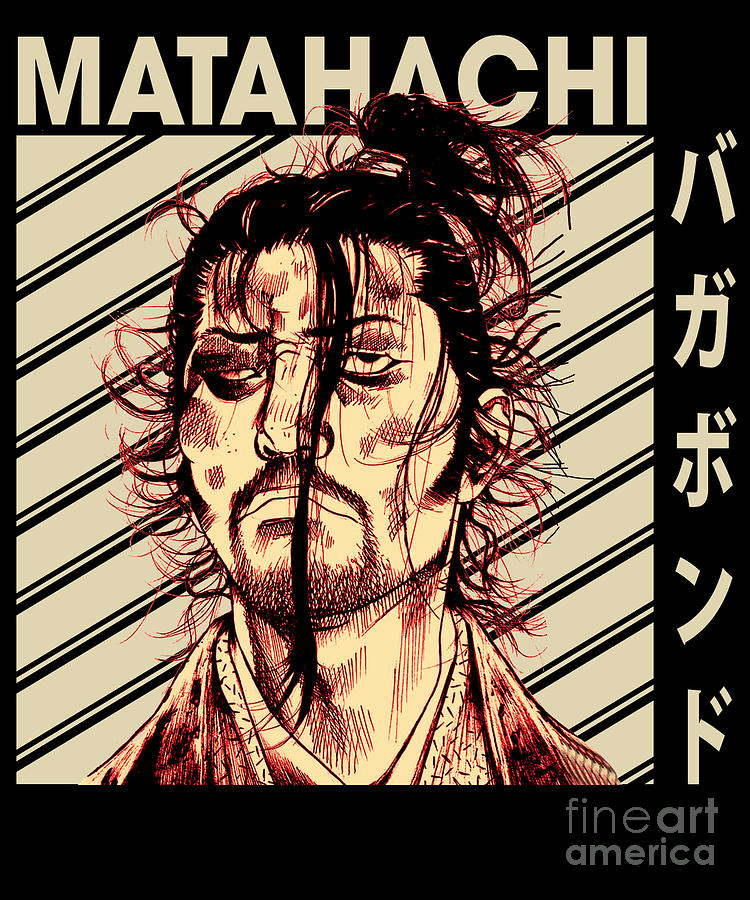 Matahachi Honiden Vagabond Classic Art Anime Drawing by Fantasy Anime ...