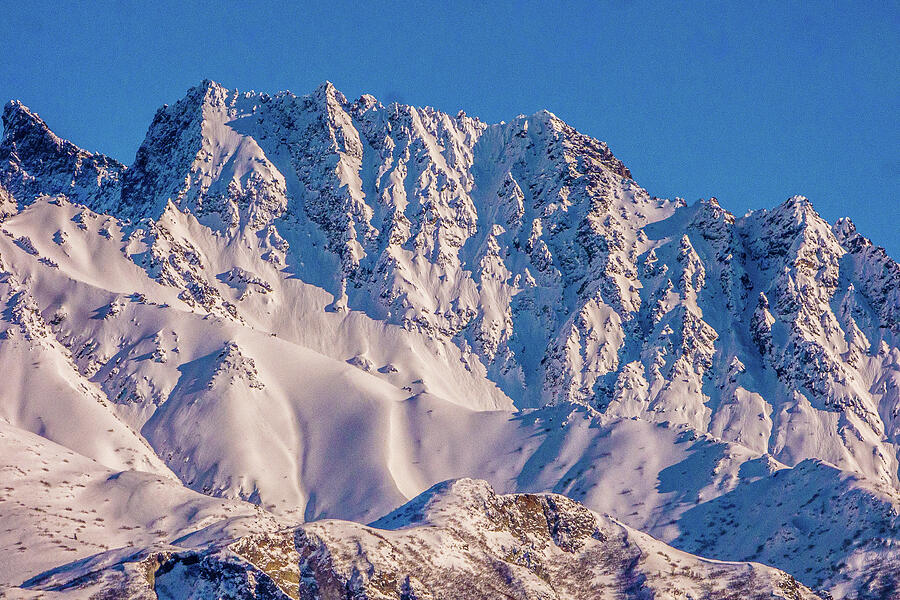 Matanuska Peak in Winter Photograph by Dianne Milliard