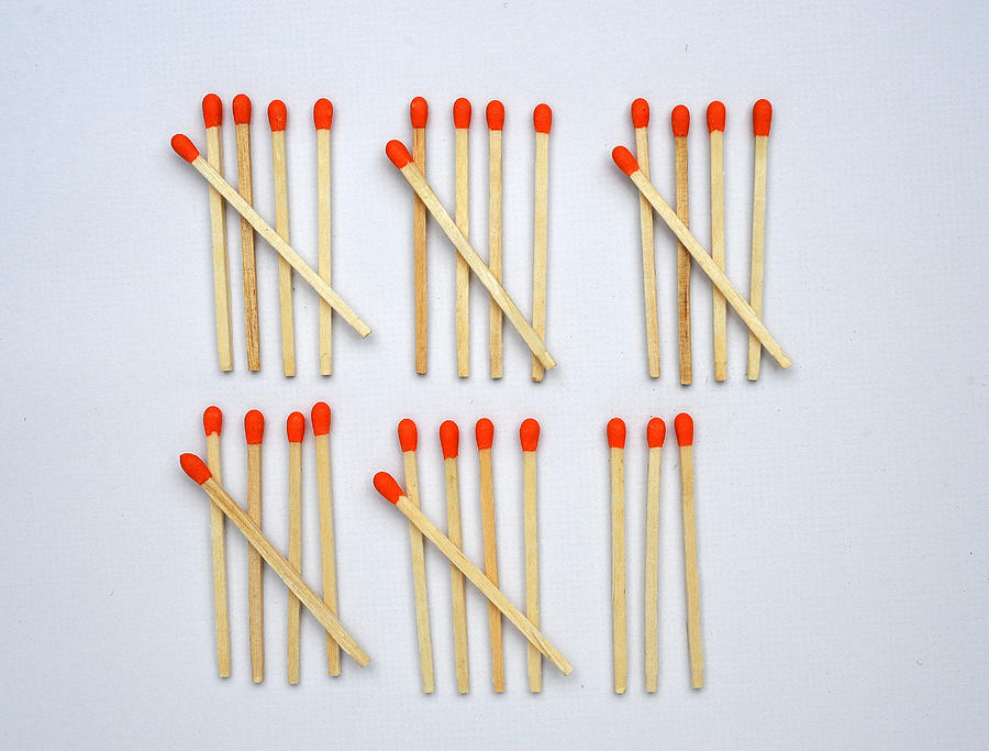 Matches art Photograph by Werner Schnell