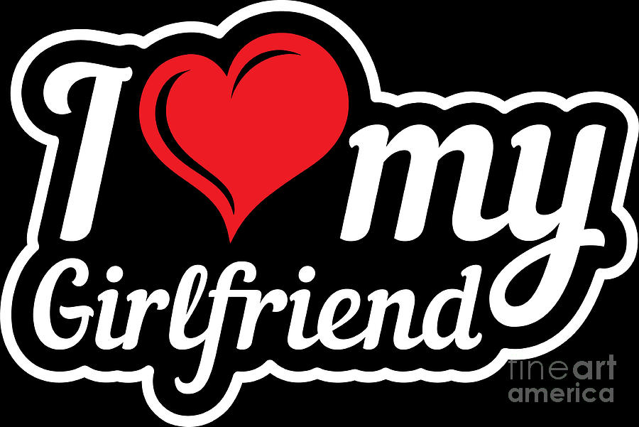 Matching Lesbian Couple I Love My Girlfriend Digital Art by Haselshirt -  Pixels