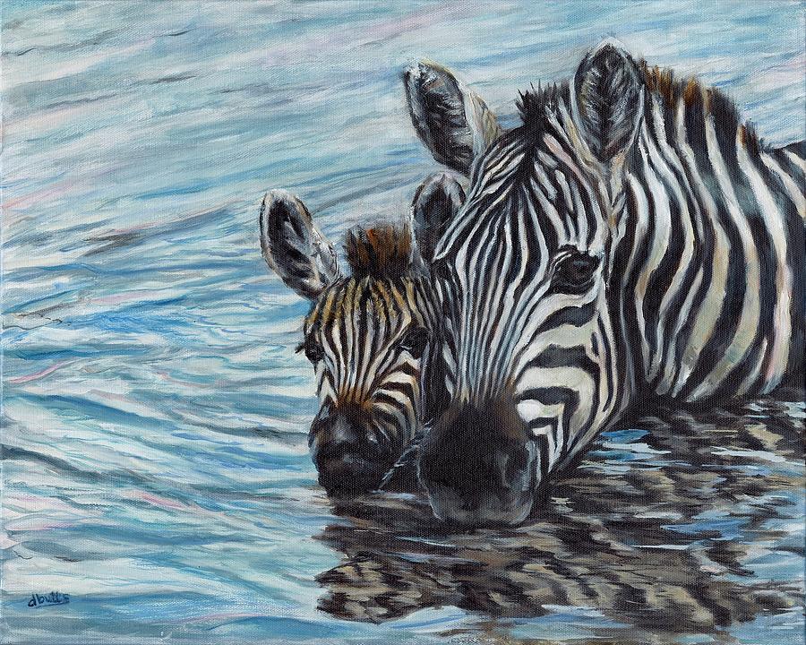 Maternal Reflections Painting by Deborah Butts