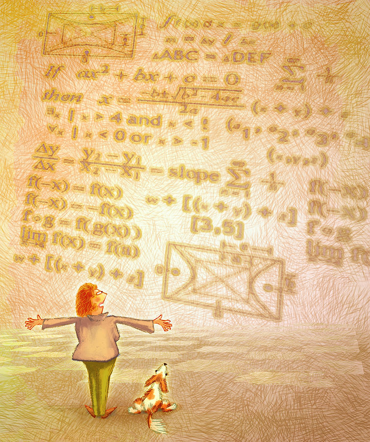Math Lover Digital Art by Hone Williams