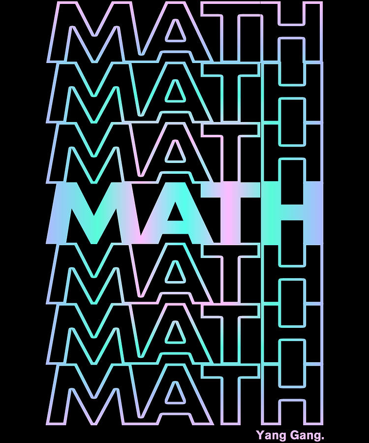 Math Retro Mathematics Digital Art by Flippin Sweet Gear