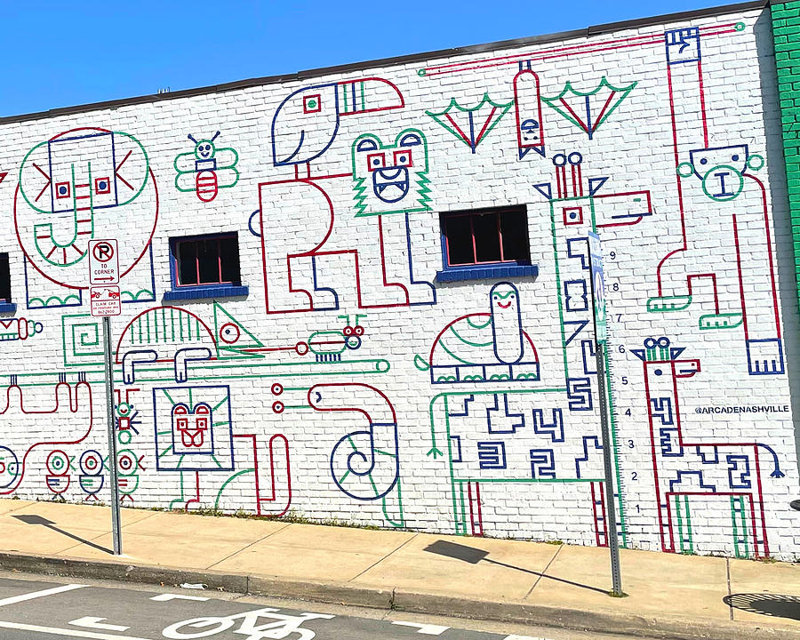 Math Zoo Mural Photograph by Lee Darnell