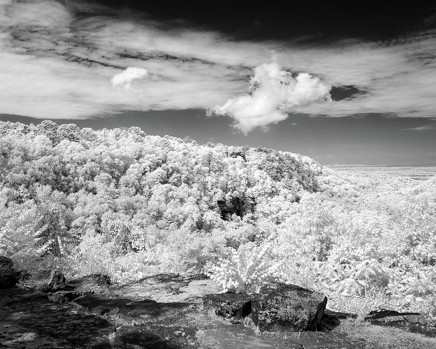 Mather Lodge Overlook in BW Photograph by James Barber