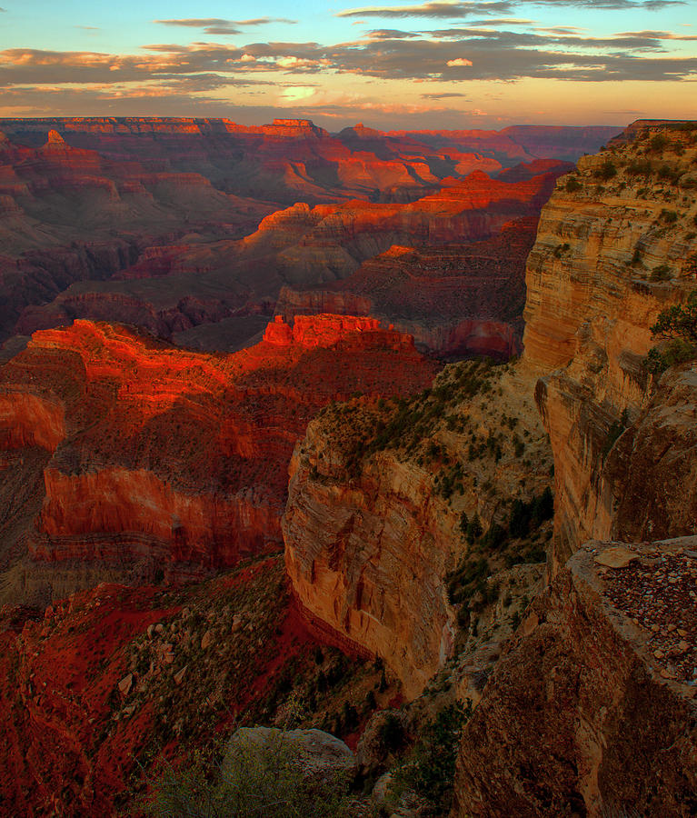Mather Point Sunset Photograph by Stephen Vecchiotti
