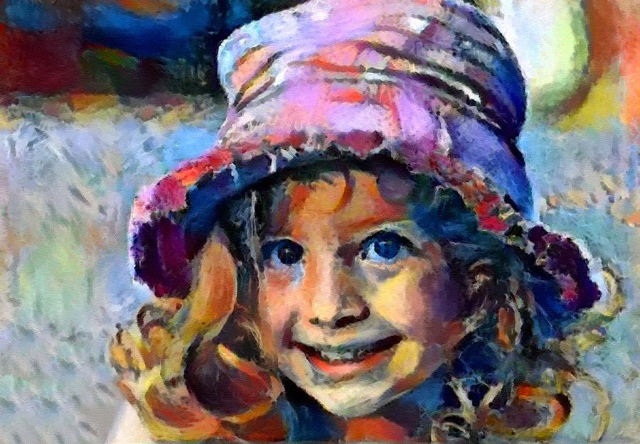 Matissecalia - Girl With Hat - Catus 2 No. 1 L B Digital Art