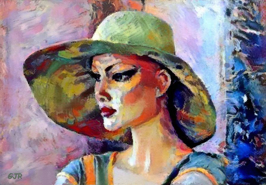 Matissecalia - Woman With Hat Catus 1 No. 5 L A S Digital Art