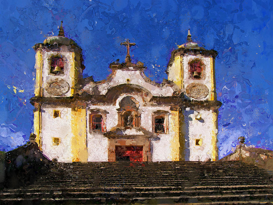 Matriz De Santa Efigenia - Ouro Preto - Brazil Digital Art