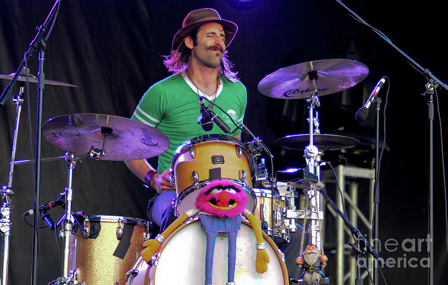 Matt Burr on Drums with Grace Potter and the Nocturnals Photograph by David Oppenheimer