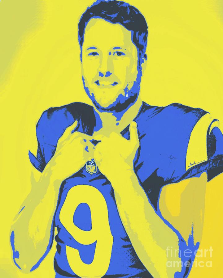 Stafford Painting - Matt Stafford Rams by Jack Bunds Stafford Painting - Matt Stafford Rams by Jack Bunds