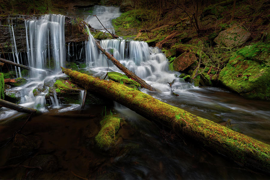 Mohawk Trail Waterfall Photograph by Bill Wakeley
