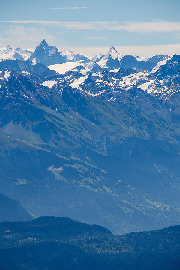 Matterhorn and Dent dHerens Photograph by Cdbrphotography